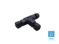 T stuk kabelverbinder 3 aderig waterdicht (100x) - afbeelding 1 van  7