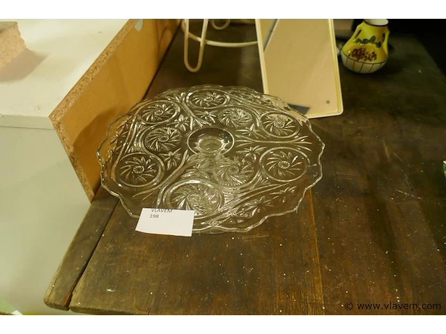 Taartenschaal in glas - afbeelding 1 van  1
