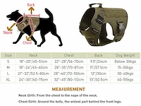 Tactisch hondenharnas large kaki - afbeelding 4 van  4