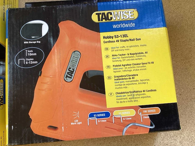 Tacwise 53-13el tacker oplaadbaar, 4v accu (3x) - afbeelding 2 van  4