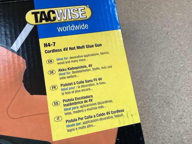 Tacwise h4-7 lijmpistool oplaadbaar (3x) - afbeelding 3 van  5