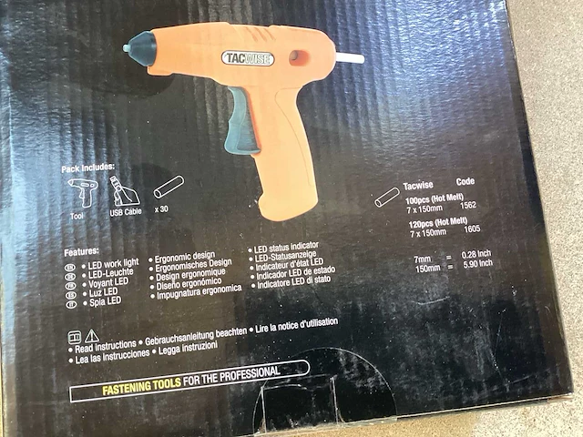 Tacwise h4-7 lijmpistool oplaadbaar (3x) - afbeelding 4 van  5