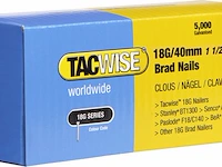 Tacwise minibrad 18g - nagel voor tacker - 40 mm - gegalvaniseerd - 5000 stuks - afbeelding 1 van  5