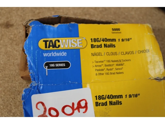 Tacwise minibrad 18g - nagel voor tacker - 40 mm - gegalvaniseerd - 5000 stuks - afbeelding 3 van  5