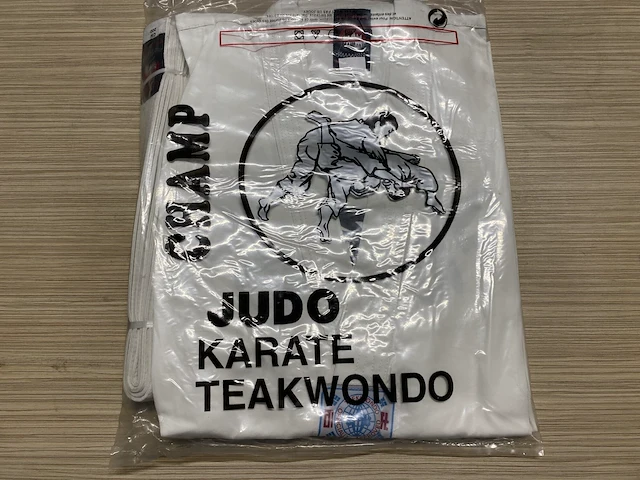 Taekwondo pak wit (8st) maat 190 - afbeelding 2 van  2