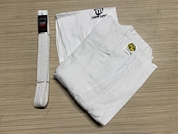 Taekwondo pak wit rib (8st) maat 190 - afbeelding 1 van  1