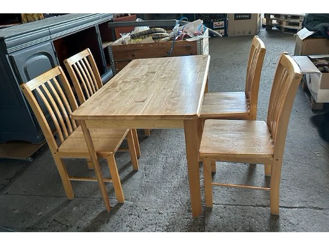 Tafel + 4 stoelen - afbeelding 2 van  5