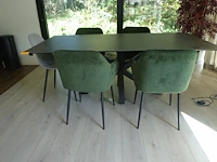 Tafel + 5x stoel - afbeelding 1 van  2