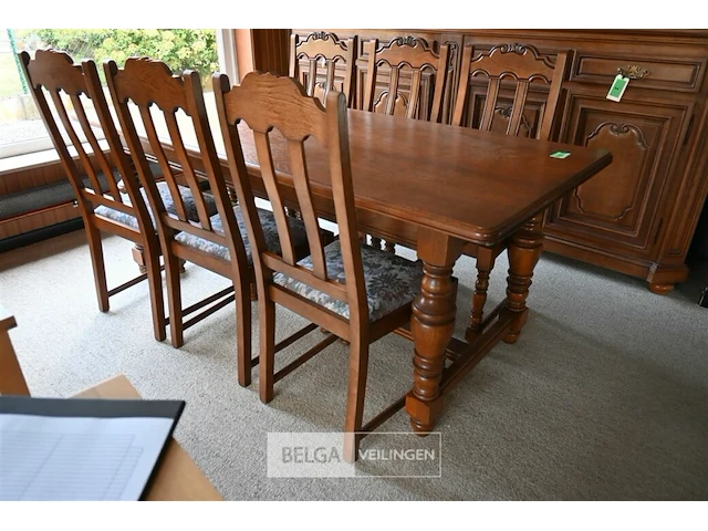 Tafel + 6 stoelen - afbeelding 2 van  2