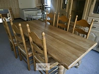 Tafel + 6 stoelen