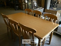 Tafel + 6 stoelen - afbeelding 1 van  2