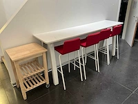 Tafel + barkruk (x4) - afbeelding 1 van  9