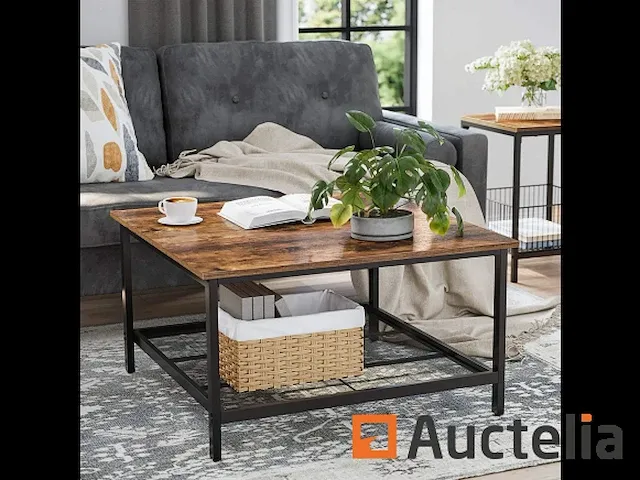 Tafel bas, salon tafel - industrial style - afbeelding 1 van  6