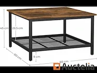 Tafel bas, salon tafel - industrial style - afbeelding 2 van  6