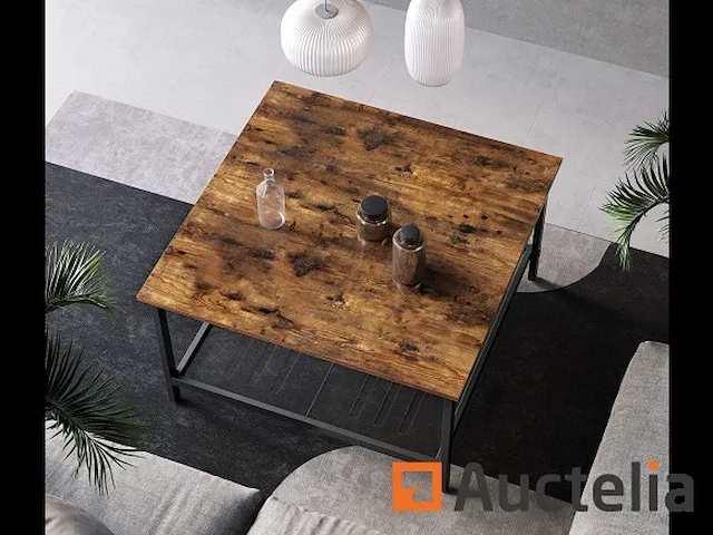 Tafel bas, salon tafel - industrial style - afbeelding 5 van  6