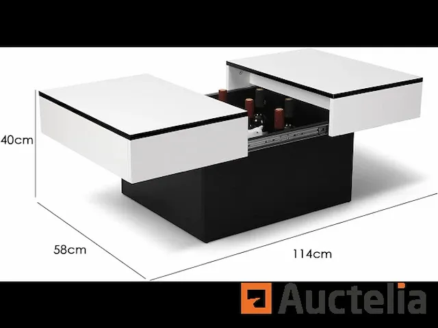 Tafel bas, tafel uitschuifbare moderne bas - afbeelding 4 van  7