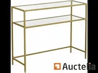 Tafel console, ingang tafel, gouden sofa einde - afbeelding 1 van  9