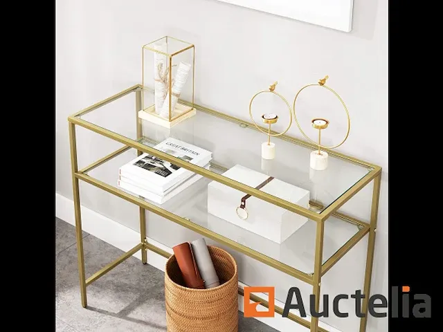 Tafel console, ingang tafel, gouden sofa einde - afbeelding 4 van  9