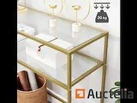 Tafel console, ingang tafel, gouden sofa einde - afbeelding 5 van  9