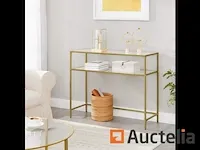 Tafel console, ingang tafel, gouden sofa einde - afbeelding 6 van  9