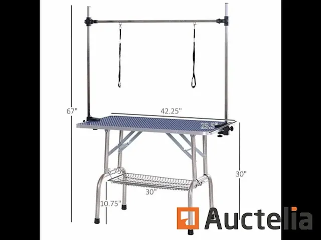 Tafel hondentrimmen metaal instelbaar - afbeelding 1 van  5