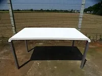 Tafel kunststof wit - afbeelding 1 van  3