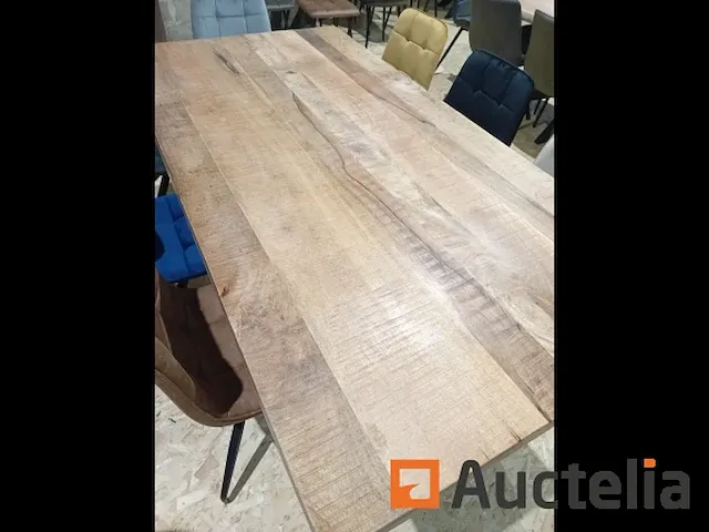 Tafel massieve mangoboom 200cmx100cm nieuw - afbeelding 2 van  6