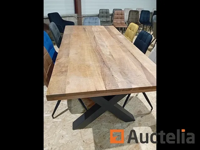 Tafel massieve mangoboom 200cmx100cm nieuw - afbeelding 6 van  6