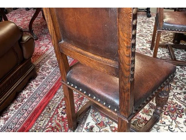 Tafel met 6 stoelen / uitschuifbaar - afbeelding 3 van  20