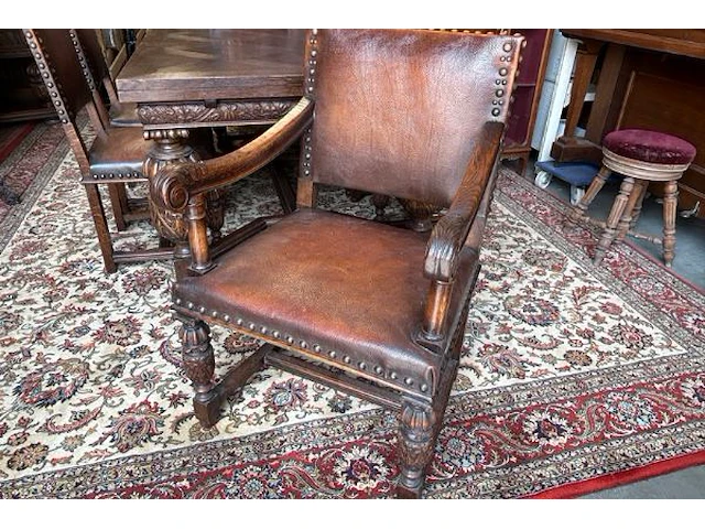 Tafel met 6 stoelen / uitschuifbaar - afbeelding 6 van  20