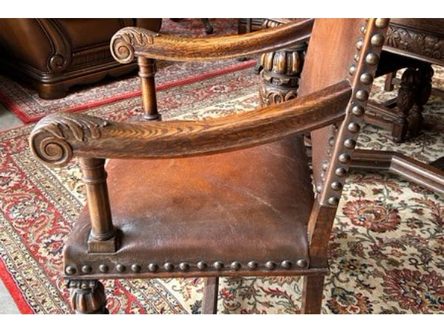 Tafel met 6 stoelen / uitschuifbaar - afbeelding 10 van  20