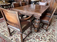 Tafel met 6 stoelen / uitschuifbaar - afbeelding 12 van  20