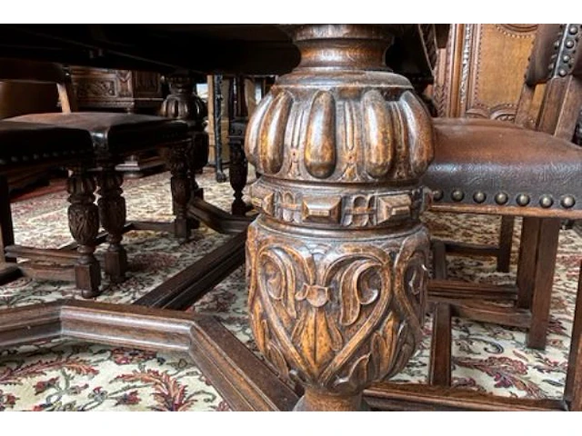 Tafel met 6 stoelen / uitschuifbaar - afbeelding 15 van  20