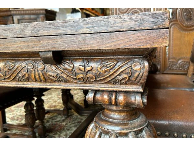 Tafel met 6 stoelen / uitschuifbaar - afbeelding 16 van  20