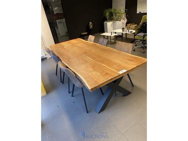 Tafel met 6 stoelen - afbeelding 3 van  6