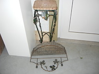 Tafel met metalen console - afbeelding 2 van  2