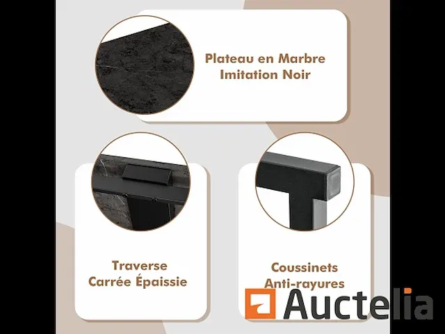 Tafel meubilair zwarte invoerconsole - afbeelding 3 van  9