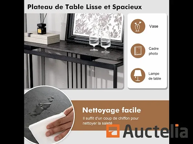 Tafel meubilair zwarte invoerconsole - afbeelding 4 van  9