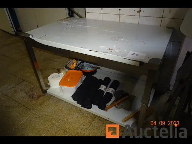 Tafel roestvrij staal - afbeelding 1 van  2