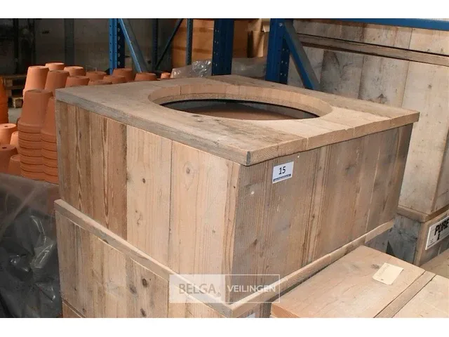 Tafel rond gat afneembaar deksel 1x - afbeelding 1 van  1