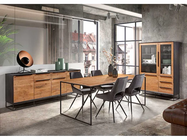 Tafel toudt-160/nbl in massieve mango - afbeelding 2 van  2