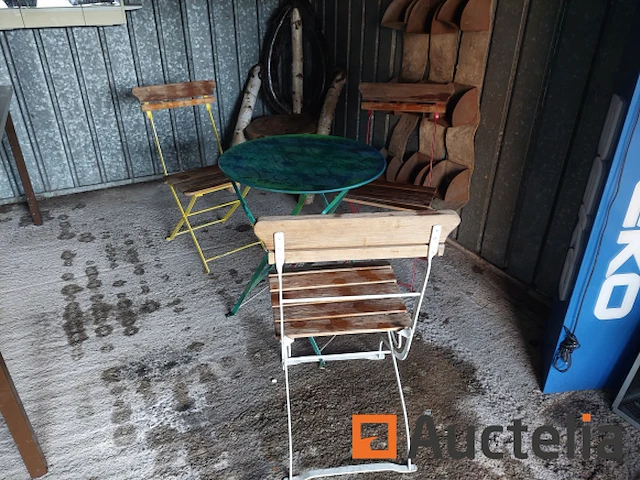 Tafel tuin en 3 stoelen - afbeelding 1 van  3