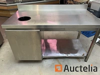 Tafel van voorbereiding roestvrij staal - afbeelding 1 van  7