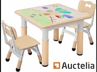 Tafel voor kinderen met 2 stoelen - afbeelding 2 van  8