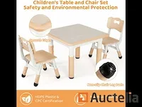 Tafel voor kinderen met 2 stoelen - afbeelding 5 van  8