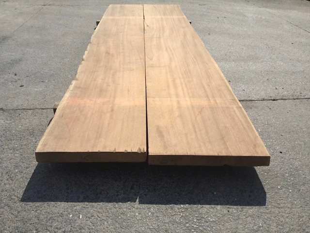 Tafelblad extra breed afselia 4250 x 1340 x 85 mm - afbeelding 2 van  7