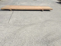 Tafelblad extra breed afselia 4250 x 1340 x 85 mm - afbeelding 4 van  7