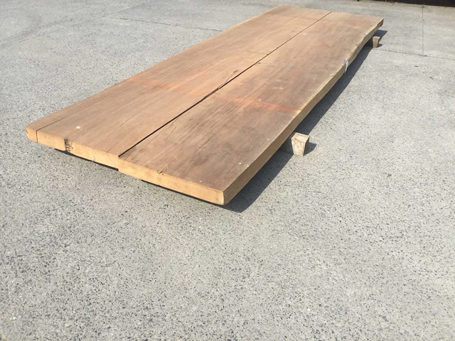 Tafelblad extra breed afselia 4250 x 1340 x 85 mm - afbeelding 5 van  7