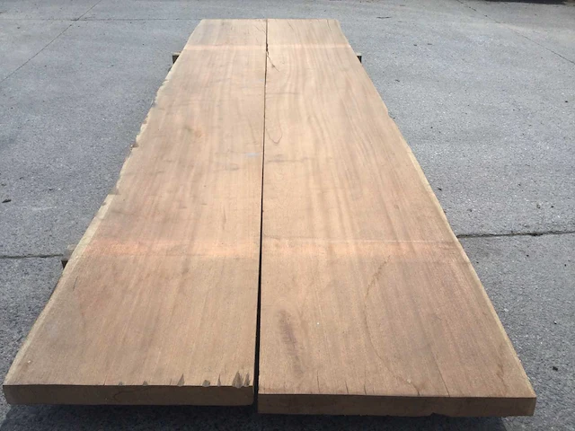 Tafelblad extra breed afselia 4250 x 1340 x 85 mm - afbeelding 6 van  7