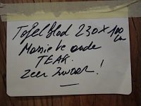 Tafelblad teak oud - afbeelding 2 van  2